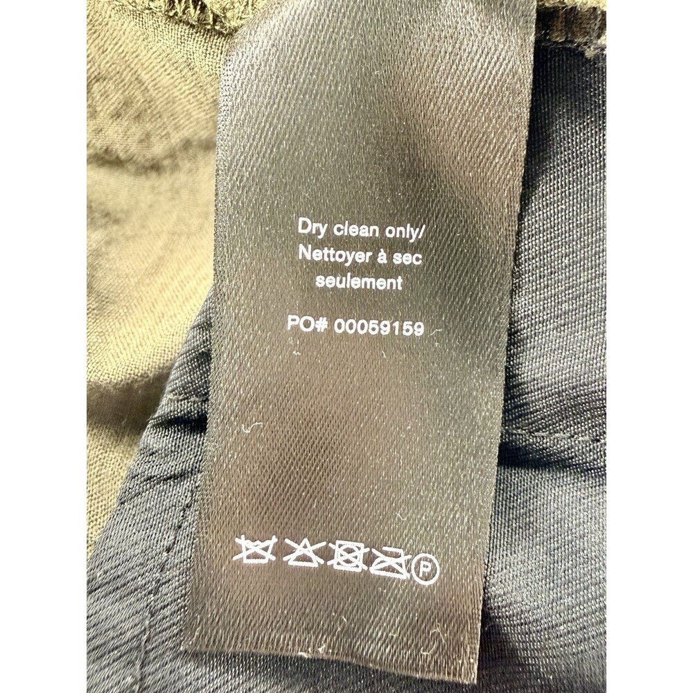 Rag & Bone Camille Seersucker Shorts Paperbag Waist Olive Green Size 10 EUC!! - Picture 5 of 6